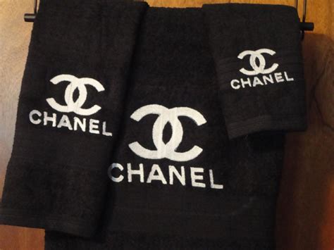 designer towels chanel|Chanel hand towels.